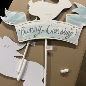 Rare Pottery Barn Kids Easter Egg Hunt Sign Set From 2015 - NEW